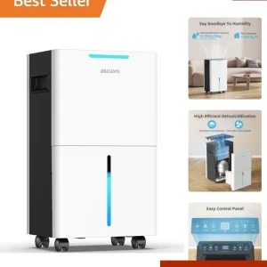 1500 Sq. ft Dehumidifier for Basement and Large Room, 21 Pints Dehumidifiers ...