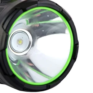 10W Solar Powered Searchlight with COB Side Light and USB Power Bank Function