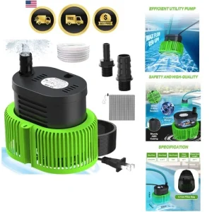 Pool Cover Pump above Ground - Submersible Water Sump Pump Swimming Water Rem...